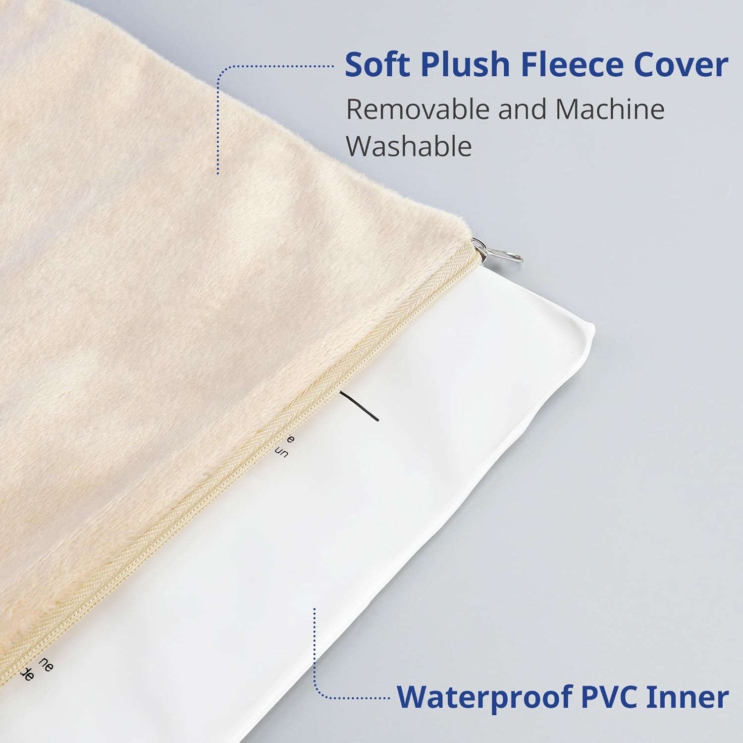 Pet Heating Pad for Dogs and Cats, Heated Cat Bed with Steel-Wrapped Cord and Soft Fleece Cover, 17.7 X 15.7 Inches, 30 Watts